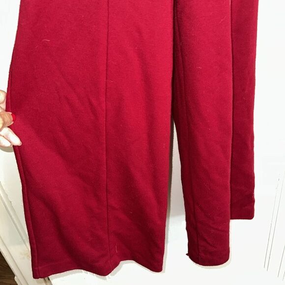 Vintage 70s Cinderella girls red acrylic/polyester wide leg pull on pants - Picture 7 of 11